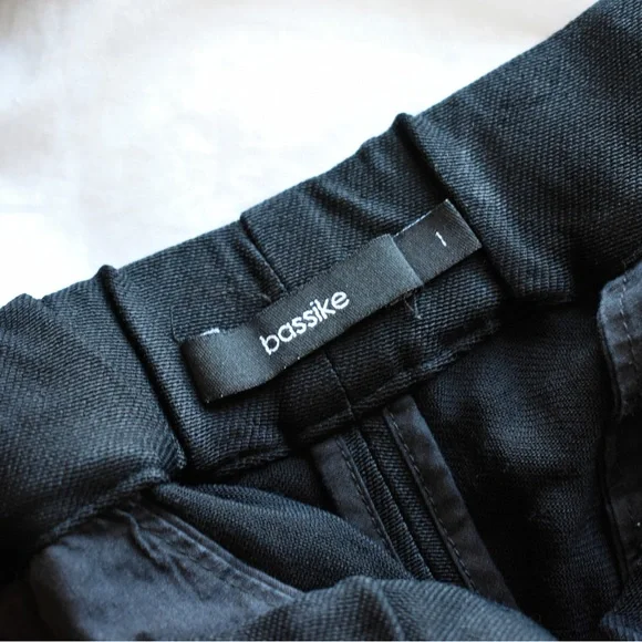 BASSIKE  Black Casual Shorts with contrast stitch - Picture 2 of 11